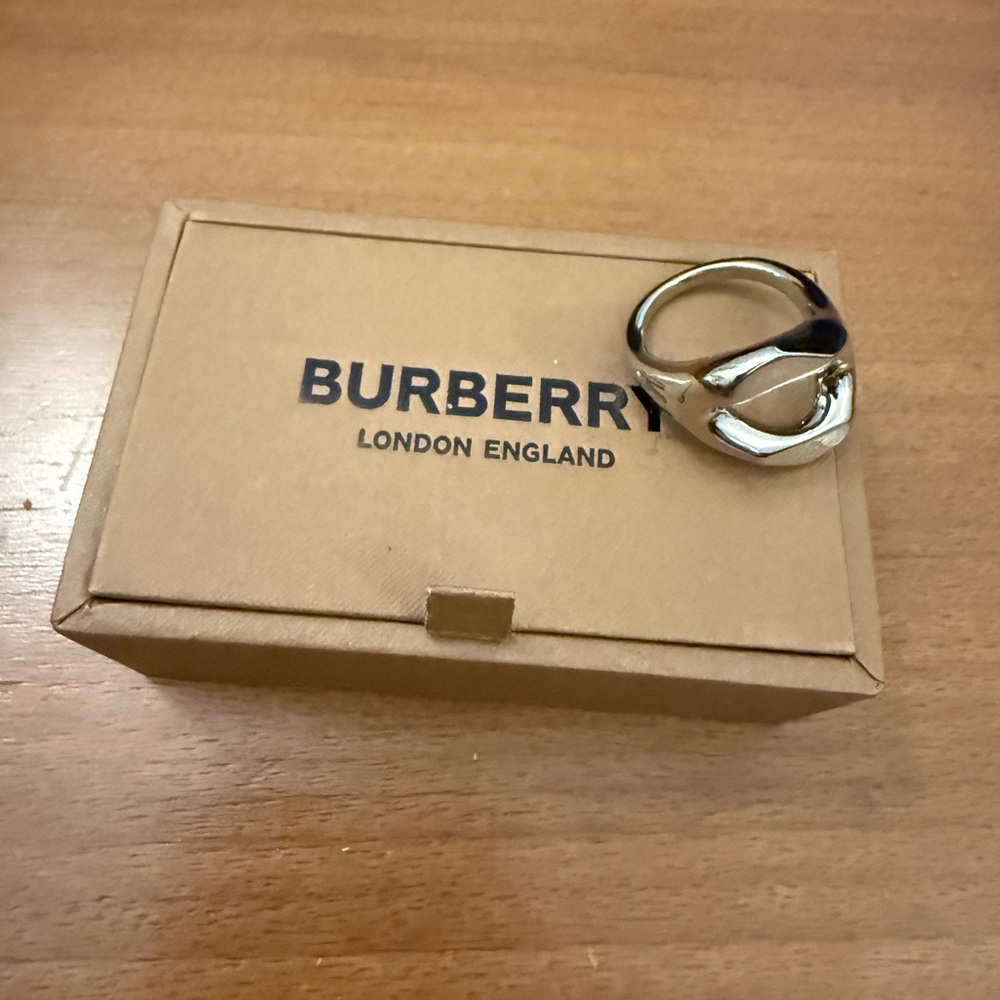 Burberry Women's Silver Ring